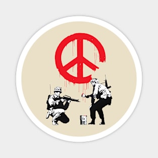 Banksy Soldiers stencil art graffiti Magnet